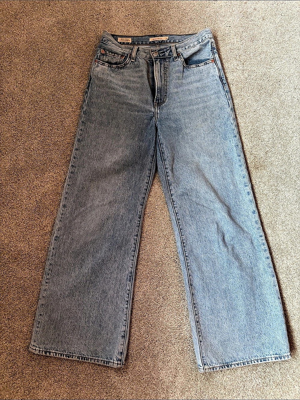 Levi's Ribcage Wide Leg Jeans Blue Waist 28